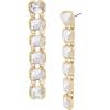 imageStone Linear EarringsCrystalGold