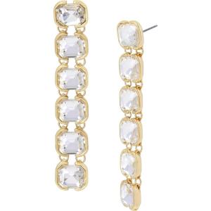 imageStone Linear EarringsCrystalGold