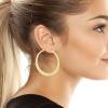imageSteve Madden Croissant Hoop Earrings
