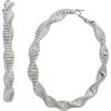 imageSpiral Hoop EarringsSILVER