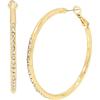 imageSteve Madden Faceted Stone Hoop Earrings