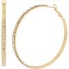 imageSteve Madden Stone Hoop Earrings