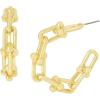 imageSteve Madden U Link Hoop Earrings