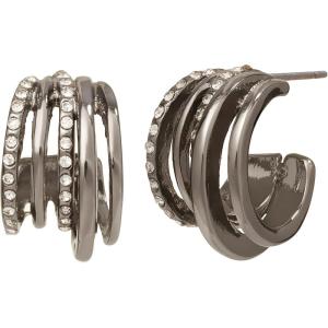 imagePave Hoop EarringsCRYSTALHEMATITE