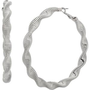 imageSpiral Hoop EarringsSILVER