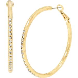 imageSteve Madden Faceted Stone Hoop Earrings