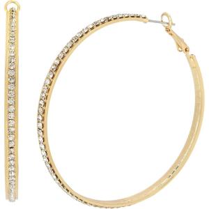 imageSteve Madden Stone Hoop Earrings