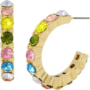 imageStone Hoop EarringsMulti