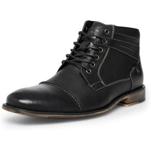 imageSteve Madden Mens Jotter Combat BootBlack Leather