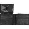 imageSteve Madden Mens Slim Leather Wallet with Extra Capacity Attached Flip PocketsBlack Glove