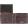 imageSteve Madden Mens Slim Leather Wallet with Extra Capacity Attached Flip PocketsBrownAntique