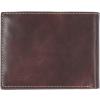 imageSteve Madden Mens Slim Leather Wallet with Extra Capacity Attached Flip PocketsBrownAntique