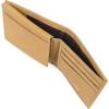 imageSteve Madden Mens Slim Leather Wallet with Extra Capacity Attached Flip PocketsTanAntique