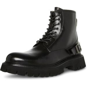 imageSteve Madden Mens Hennric Combat BootBlack Leather
