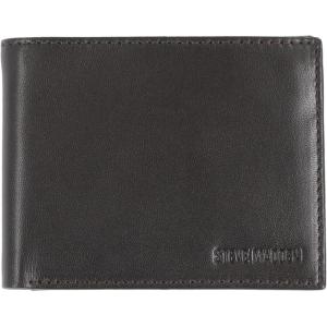 imageSteve Madden Mens Slim Leather Wallet with Extra Capacity Attached Flip PocketsBrown Glove