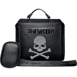 imageSteve Madden Bevelyn Convertible Crossbody BagBlackRhinestone Skull