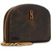 imageSteve Madden Womens Bjadez Card Case Wallet JADEZ Dome Zipper PouchDark Brown