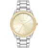 imageSteve Madden Womens Genuine Crystal Accented Bracelet WatchTwoToneChampagne