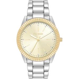 imageSteve Madden Womens Genuine Crystal Accented Bracelet WatchTwoToneChampagne
