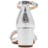 imageSteve Madden Girls Carrson Heeled SandalSilver Beads