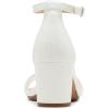 imageSteve Madden Girls Carrson Heeled SandalWhite Mesh