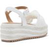 imageSteve Madden Girls Cookie Espadrille Wedge SandalWhite Multi