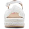 imageSteve Madden Girls Cookie Espadrille Wedge SandalWhite Multi