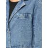 imageSteve Madden Womens Tarin BlazerAcidwash Denim