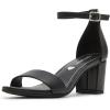imageSteve Madden Girls Carrson Heeled SandalBlack Smooth