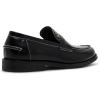 imageSteve Madden Mens Natan Penny MocBlackSilver Studs