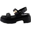 imageSteve Madden Womens Supermona SandalBlack Leather