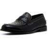 imageSteve Madden Mens Natan Penny MocBlackSilver Studs