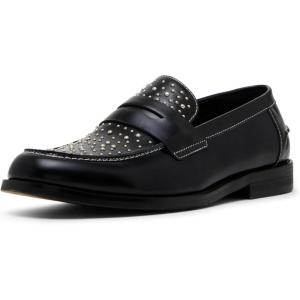imageSteve Madden Mens Natan Penny MocBlackSilver Studs