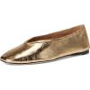 imageSteve Madden Womens Leni Ballet FlatGold Leather