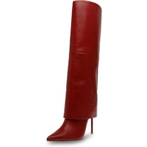 imageSteve Madden Womens Smith Knee High BootRed Leather