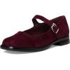 imageSteve Madden Womens Delancy Mary Jane FlatBurgundy Suede