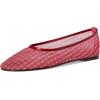 imageSteve Madden Womens Meadow Ballet FlatRed Gingham Mesh