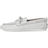 imageSteve Madden Womens Sag Boat ShoeWhite Leather