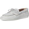 imageSteve Madden Womens Sag Boat ShoeWhite Leather