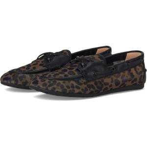 imageSteve Madden Womens Sag Boat ShoeBlackLeopard