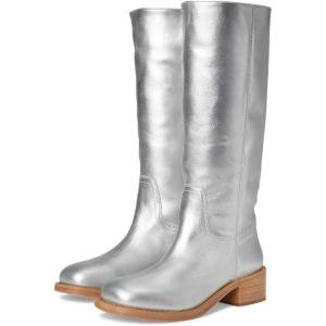imageSteve Madden Womens Riggs Knee High BootSilver Leather