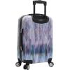 imageSteve Madden 28 Inch Checked Luggage Collection  Scratch Resistant ABS  PC Hardside Suitcase  Designer Lightweight Bag with 8Rolling Spinner Wheels DiamondDiamond