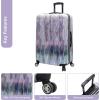 imageSteve Madden 28 Inch Checked Luggage Collection  Scratch Resistant ABS  PC Hardside Suitcase  Designer Lightweight Bag with 8Rolling Spinner Wheels DiamondDiamond