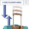 imageSteve Madden Designer Luggage  Checked Large 28 Inch Softside Suitcase  Expandable for Extra Packing Capacity  Lightweight Bag with Rolling Spinner Wheels Harlo Black 28inHarlo Teal Blue