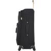 imageSteve Madden Designer Luggage  Checked Large 28 Inch Softside Suitcase  Expandable for Extra Packing Capacity  Lightweight Bag with Rolling Spinner Wheels Harlo Black 28inPeekABoo Black