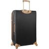 imageSteve Madden Designer Luggage  Checked Large 28 Inch Softside Suitcase  Expandable for Extra Packing Capacity  Lightweight Bag with Rolling Spinner Wheels Harlo Black 28inHarlo Black