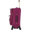 imageSteve Madden Designer Luggage  Checked Large 28 Inch Softside Suitcase  Expandable for Extra Packing Capacity  Lightweight Bag with Rolling Spinner Wheels Harlo Black 28inPeekABoo Purple