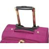 imageSteve Madden Designer Luggage  Checked Large 28 Inch Softside Suitcase  Expandable for Extra Packing Capacity  Lightweight Bag with Rolling Spinner Wheels Harlo Black 28inPeekABoo Purple