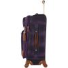 imageSteve Madden Designer Luggage Collection  3 Piece Softside Expandable Lightweight Spinner Suitcase Set  Travel Set Includes an Under Seat Bag 20Inch Carry on and 28Inch Checked SuitcaseShadow Purple