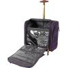 imageSteve Madden Designer Luggage Collection  3 Piece Softside Expandable Lightweight Spinner Suitcase Set  Travel Set Includes an Under Seat Bag 20Inch Carry on and 28Inch Checked SuitcaseShadow Purple